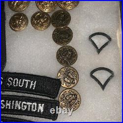 Vintage Military Lot Medals -Patches-Buttons -WW2-Vietnam-US-Army/Navy/READ