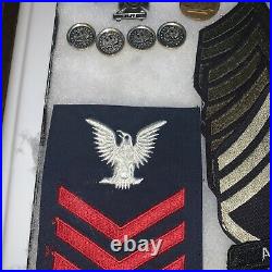 Vintage Military Lot Medals -Patches-Buttons -WW2-Vietnam-US-Army/Navy/READ