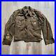 Vintage Original WW2 US Army Ike Jacket & Hat With Ribbon Bars And Patches 1944