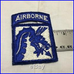 Vintage US 18th XVIII Army Airborne Corps Patch WWII Right Facing Variant Sleeve