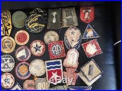 Vintage US ARMY WW2 & VIETNAM PATCH LOT 56 PATCHES