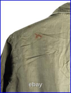 Vintage US Army 13 Star Herring Bone Twill Mechanic Coveralls Mens Size Medium