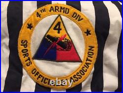 Vintage US Army 4th Armored Division Sports Officials Association Rawling Jacket