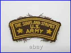 Vintage US Army Stars and Stripes Correspondent Patch