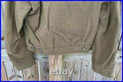 Vintage US Army WWII M-1949 Officers Ike Jacket with Patches and Medal 1949