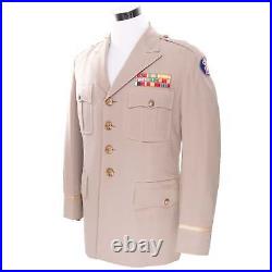Vintage Us Army Uniform Officer Dress Jacket Patch Post Ww2 Size 42