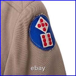 Vintage Us Army Uniform Officer Dress Jacket Patch Post Ww2 Size 42