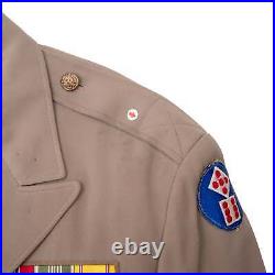 Vintage Us Army Uniform Officer Dress Jacket Patch Post Ww2 Size 42