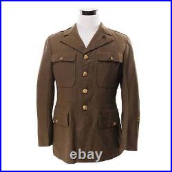 Vintage Us Army Uniform Wool Dress Jacket Patch 1940s Ww2 Size 40s