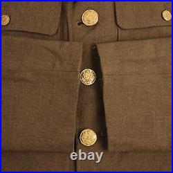 Vintage Us Army Uniform Wool Dress Jacket Patch 1940s Ww2 Size 40s