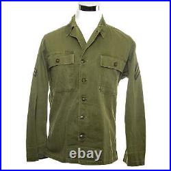 Vintage Us Army Utility Shirt 1940's Ww2 Corporal Patches