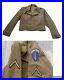 Vintage WW2 Style US Army Wool Cropped IKE Jacket Coat 50s WithPatches 42S MCM