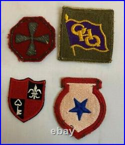 Vintage WW2 US Army Military Air Force Sergeant Rankings Patches Lot 13