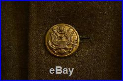 Vintage WWII Era Dated 1943 US Army CORPORAL Wool Coat Patches Ribbons Size 37 L