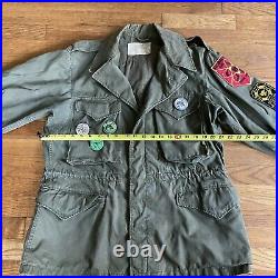 Vintage WWII M1943 Field Jacket 370C World War 2 US Army Womens with Patches Pins