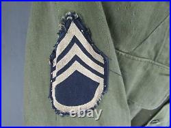 Vintage WWII US Army HBT Special Combat Jacket 28th Div. Keystone Patch 1940s