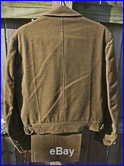Vintage WWII US Army Military Wool Ike Jacket 36R With Pants 1946 With Patches