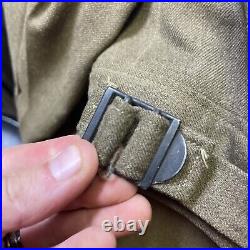 Vintage WWII US Army wool uniform patched T. D. M jacket 36r pants 32x31 tie