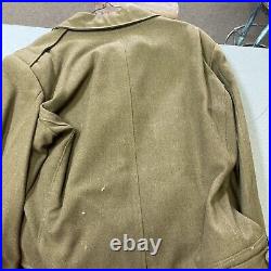 Vintage WWII US Army wool uniform patched T. D. M jacket 36r pants 32x31 tie