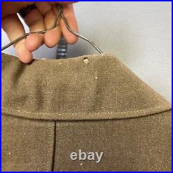Vintage WWII US Army wool uniform patched T. D. M jacket 36r pants 32x31 tie