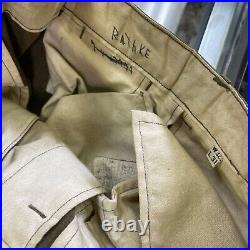 Vintage WWII US Army wool uniform patched T. D. M jacket 36r pants 32x31 tie