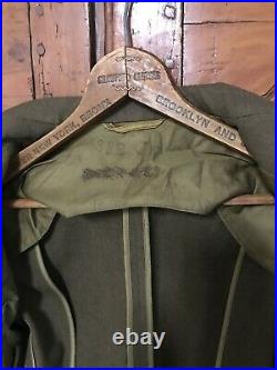 Vintage WWII Vietnam Era U. S. Army Dress Jacket With Patches Rank Pins Size 38 R