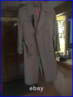 Vintage World War 2 Era Us Army Issue Trenchcoat