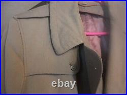 Vintage World War 2 Era Us Army Issue Trenchcoat