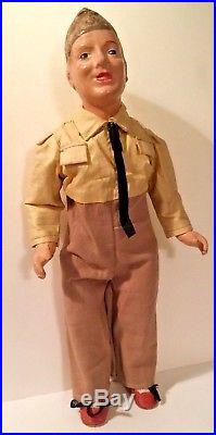 Vintage World War II US Soldier 15 Army Composition GI Doll Original Box