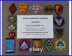 Vintage Wwii-vietnam Military Patches U. S. & Int'l Army Navy Build A Lot $3 Ea