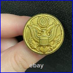 Vtg 40's US Army Officers Dress Jacket Military World War Ground Forces Patch 42