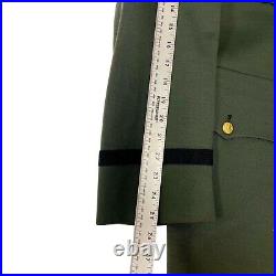 Vtg 40's US Army Officers Dress Jacket Military World War Ground Forces Patch 42