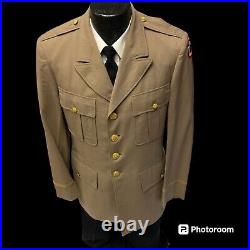 Vtg 40's WWII ARMY Officers Uniform SERVICES of SUPPLY Patch US Military Jacket