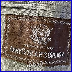 Vtg 40's WWII ARMY Officers Uniform SERVICES of SUPPLY Patch US Military Jacket
