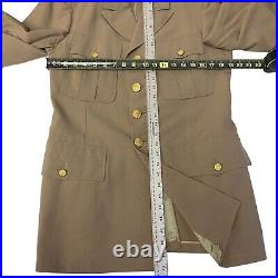 Vtg 40's WWII ARMY Officers Uniform SERVICES of SUPPLY Patch US Military Jacket