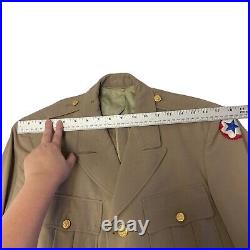 Vtg 40's WWII ARMY Officers Uniform SERVICES of SUPPLY Patch US Military Jacket