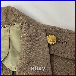Vtg 40's WWII ARMY Officers Uniform SERVICES of SUPPLY Patch US Military Jacket