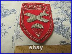 Vtg. Post WWII Era US Army Airborne Cmd or 555th PIR Bullion Blazer Patch