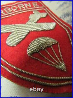 Vtg. Post WWII Era US Army Airborne Cmd or 555th PIR Bullion Blazer Patch