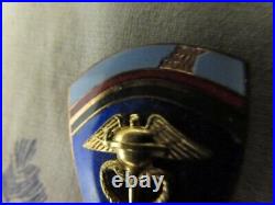 Vtg. Post WWII US Army Europe Medical Command Enameled A Brand / Theater DI