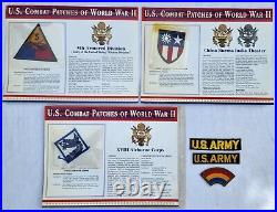 Vtg US Combat Patches WWII Army 18th Airborne Corps 5th Armor Tank China Burma