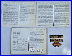 Vtg US Combat Patches WWII Army 18th Airborne Corps 5th Armor Tank China Burma