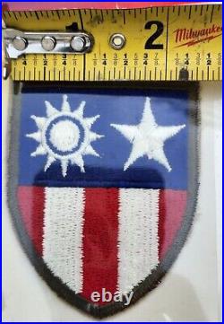 Vtg US Combat Patches WWII Army 18th Airborne Corps 5th Armor Tank China Burma