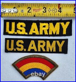 Vtg US Combat Patches WWII Army 18th Airborne Corps 5th Armor Tank China Burma