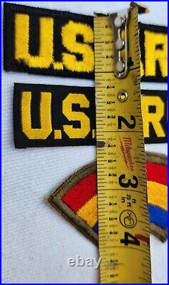 Vtg US Combat Patches WWII Army 18th Airborne Corps 5th Armor Tank China Burma