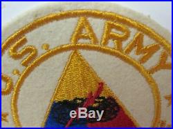 Vtg. WWII/KW US Army Armored Force Embroidered on Felt PX Souvenir Patch