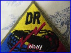 Vtg. WWII/KW US Army DR / Demonstration Rgt. Armor Yellow Apex SSI Variation