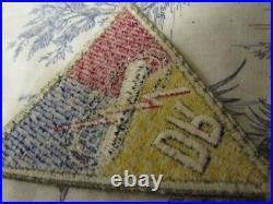 Vtg. WWII/KW US Army DR / Demonstration Rgt. Armor Yellow Apex SSI Variation
