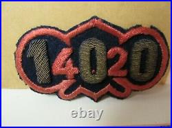 Vtg. WWII Named US Army 100th Chemical Mortar Bn. Italian Made Bullion Patch +