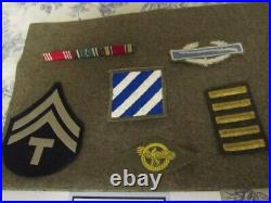 Vtg. WWII Named US Army 3rd Division 30th Inf. Rgt Co. L Insignia + Photo Lot